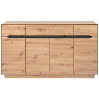 Sideboard Meran Anthrazit/Eiche B: 160 cm - Anthrazit/Eiche Artisan, Trend, Holzwerkstoff (160/90/37,5cm)