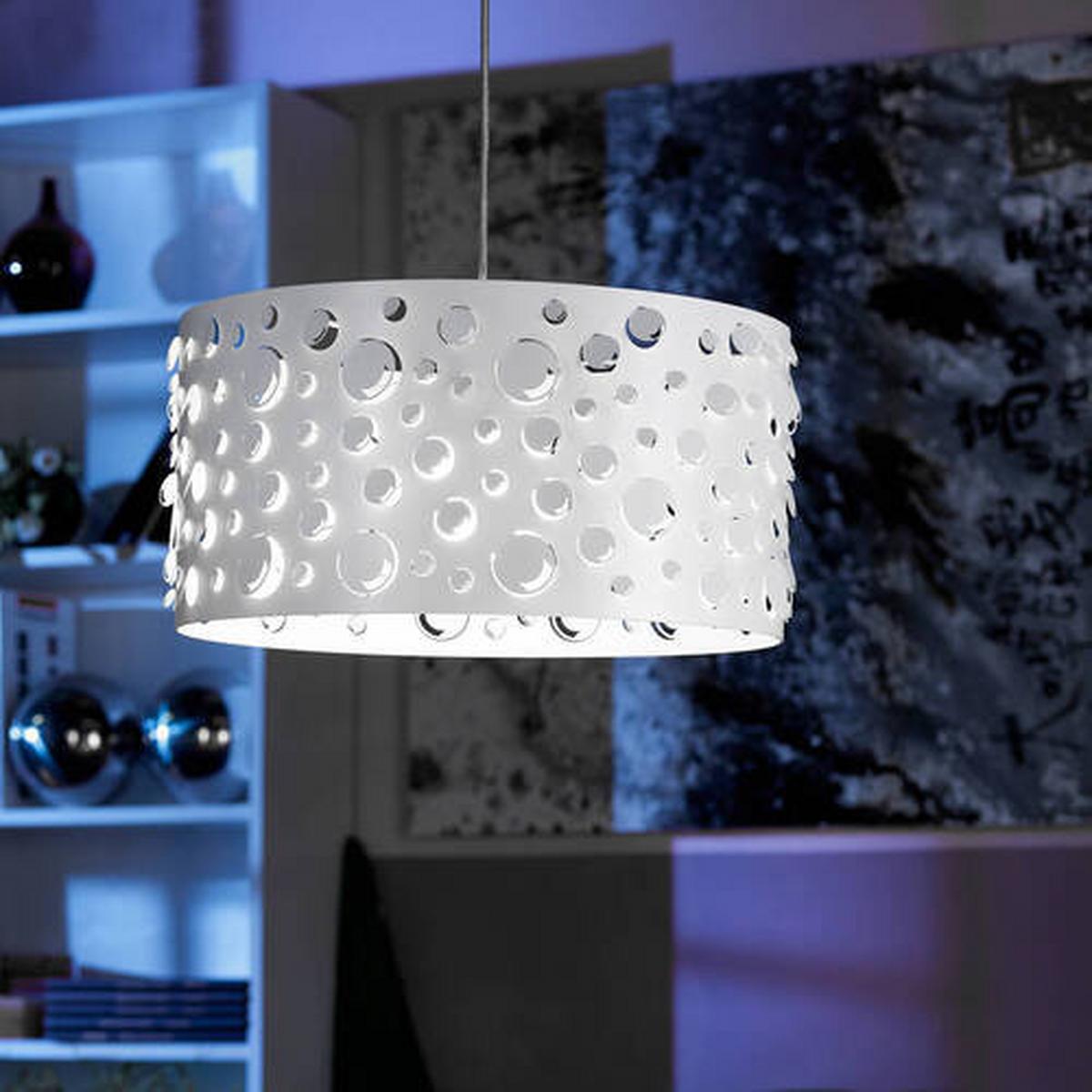 Hängeleuchte 4895/S - Weiß, Design, Metall (40/90cm)