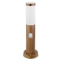 Außenleuchte Mit Bewegungsmelder 30 W - Opal/Braun, Basics, Kunststoff/Metall (12,7/45cm) - Globo