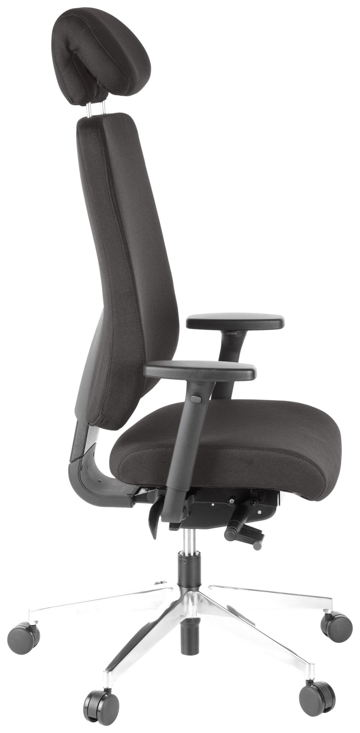 Drehstuhl Pro-Tec 400 Schwarz - Schwarz, MODERN, Kunststoff/Textil (70/148/65cm) - MID.YOU