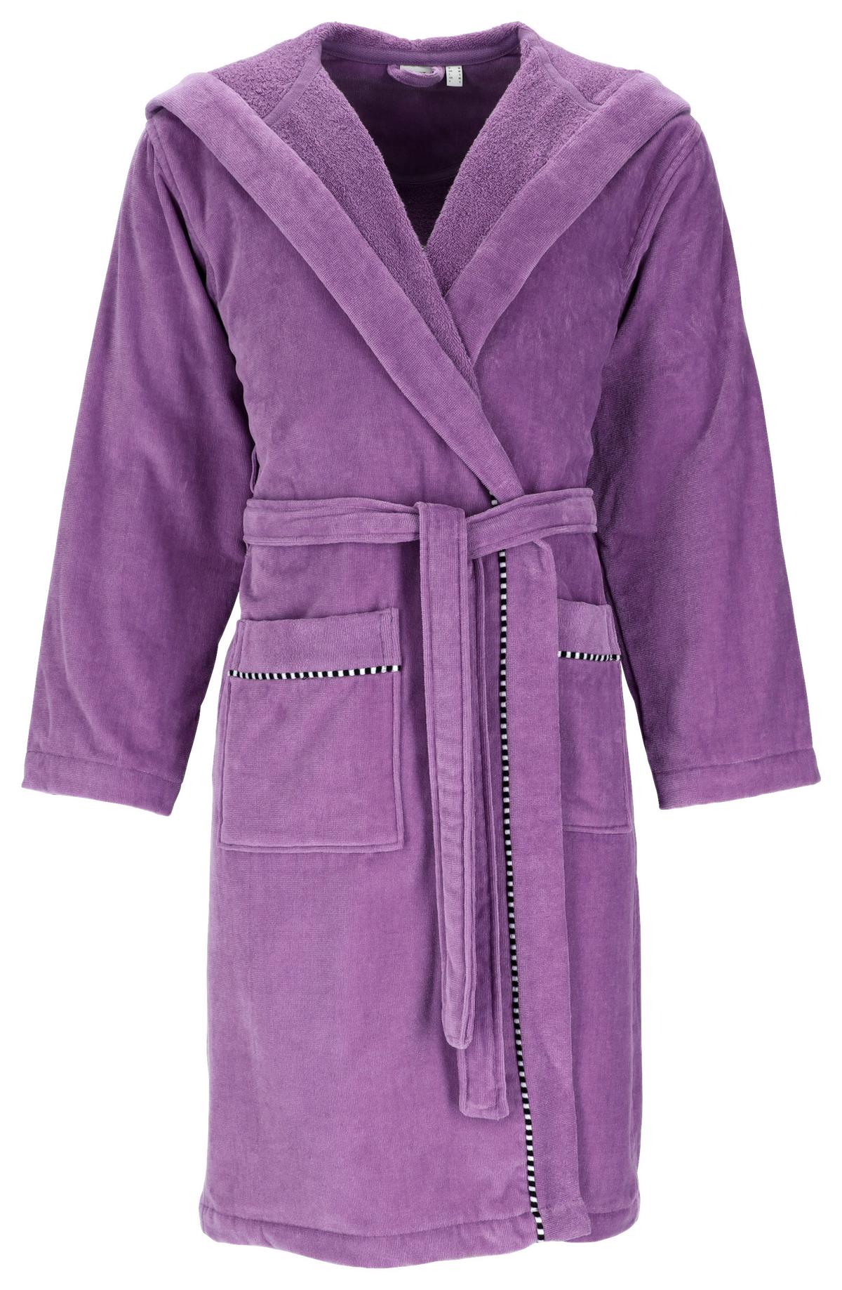 Bademantel Usm Box Dark Lilac - Violett, Textil (XS-XLnull) - Esprit