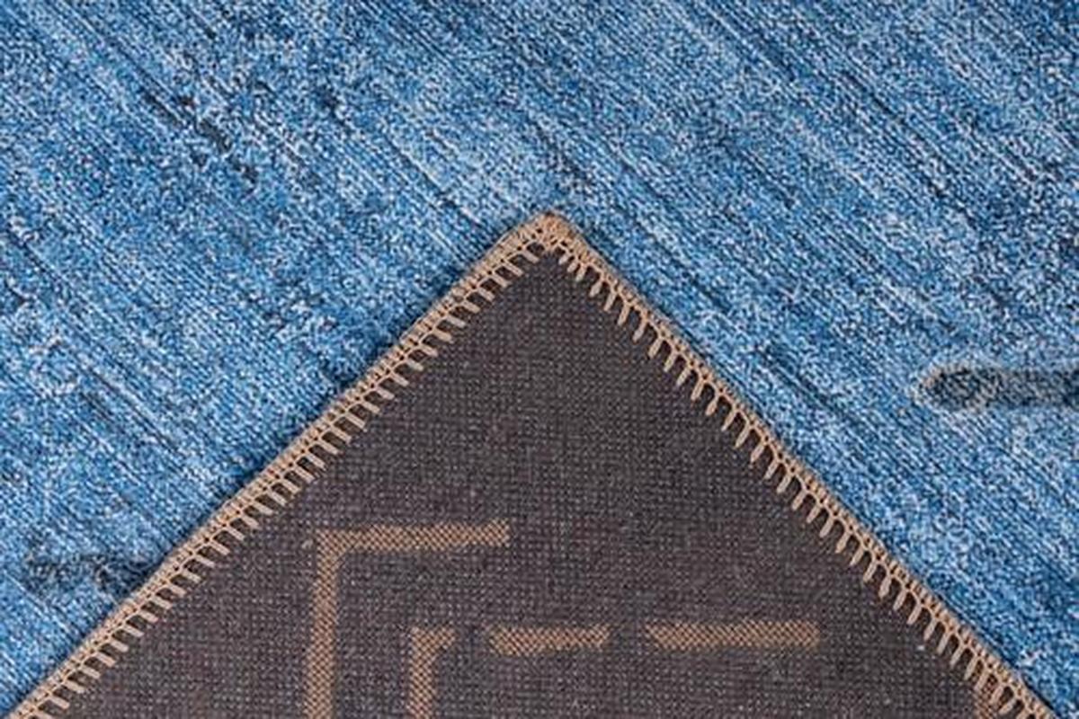 Webteppich Blau Antique 120x180 Cm - Blau/Goldfarben, Design, Textil (120/180cm) - Kayoom