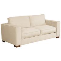 Schlafsofa Texas Creme Cord, B: 203 cm - Dunkelbraun/Creme, Design, Textil (203/85/99cm) - MID.YOU