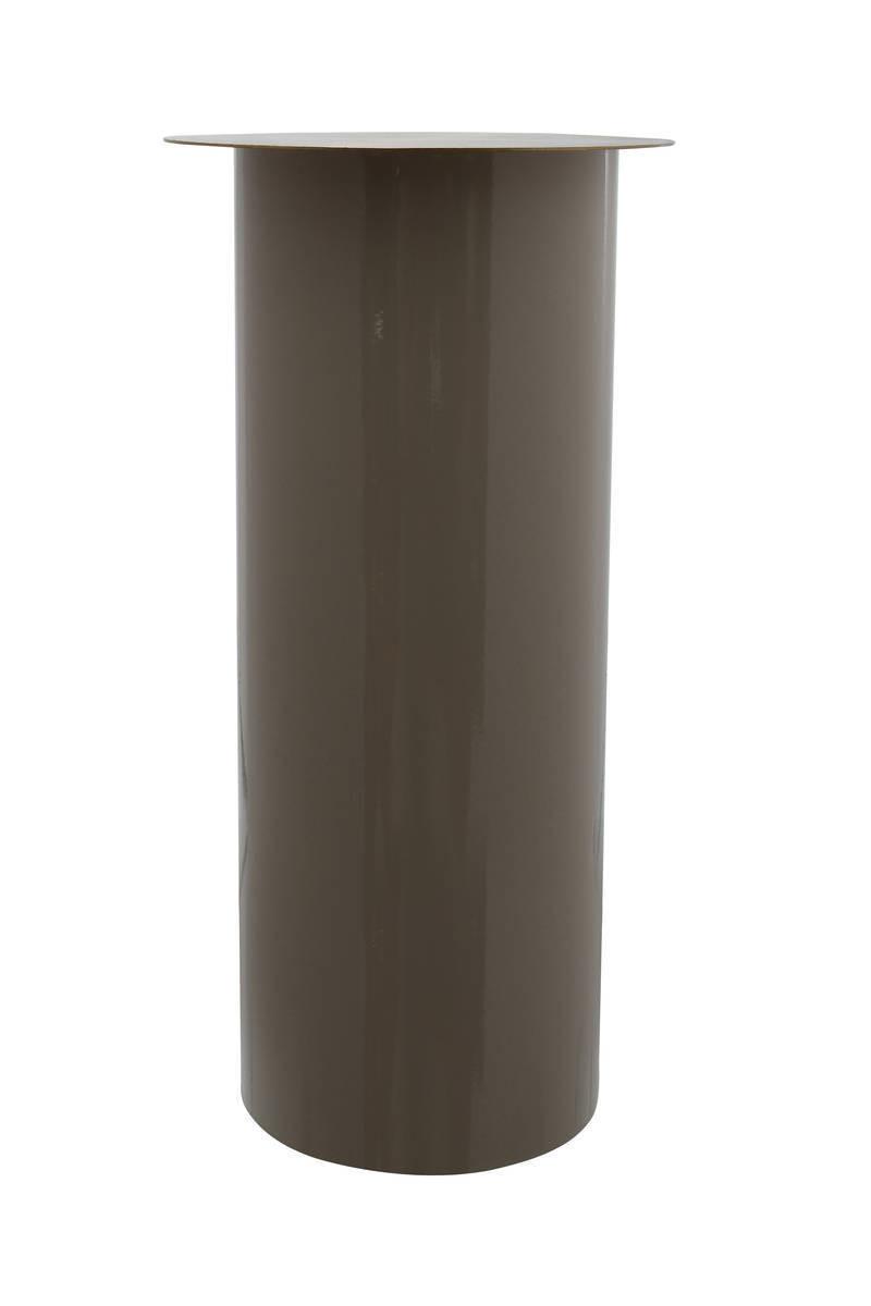 Kerzenständer Art Deco Eisen Taupe/Goldfarben - Taupe/Goldfarben, Trend, Metall (25/60/25cm) - Kayoom