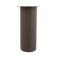 Kerzenständer Art Deco Eisen Taupe/goldfarben - Taupe/Goldfarben, Trend, Metall (25/60/25cm) - Kayoom