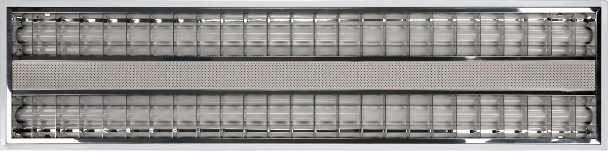LED-Deckenleuchte L: 124,5 cm, mit Farbtemperaturwechsler - Weiß, Basics, Metall (124,5/31,2/4cm)