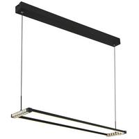 Led-hängeleuchte 67164h - Klar/Schwarz, Design, Kunststoff/Metall (102,5/20,6/150cm) - Globo
