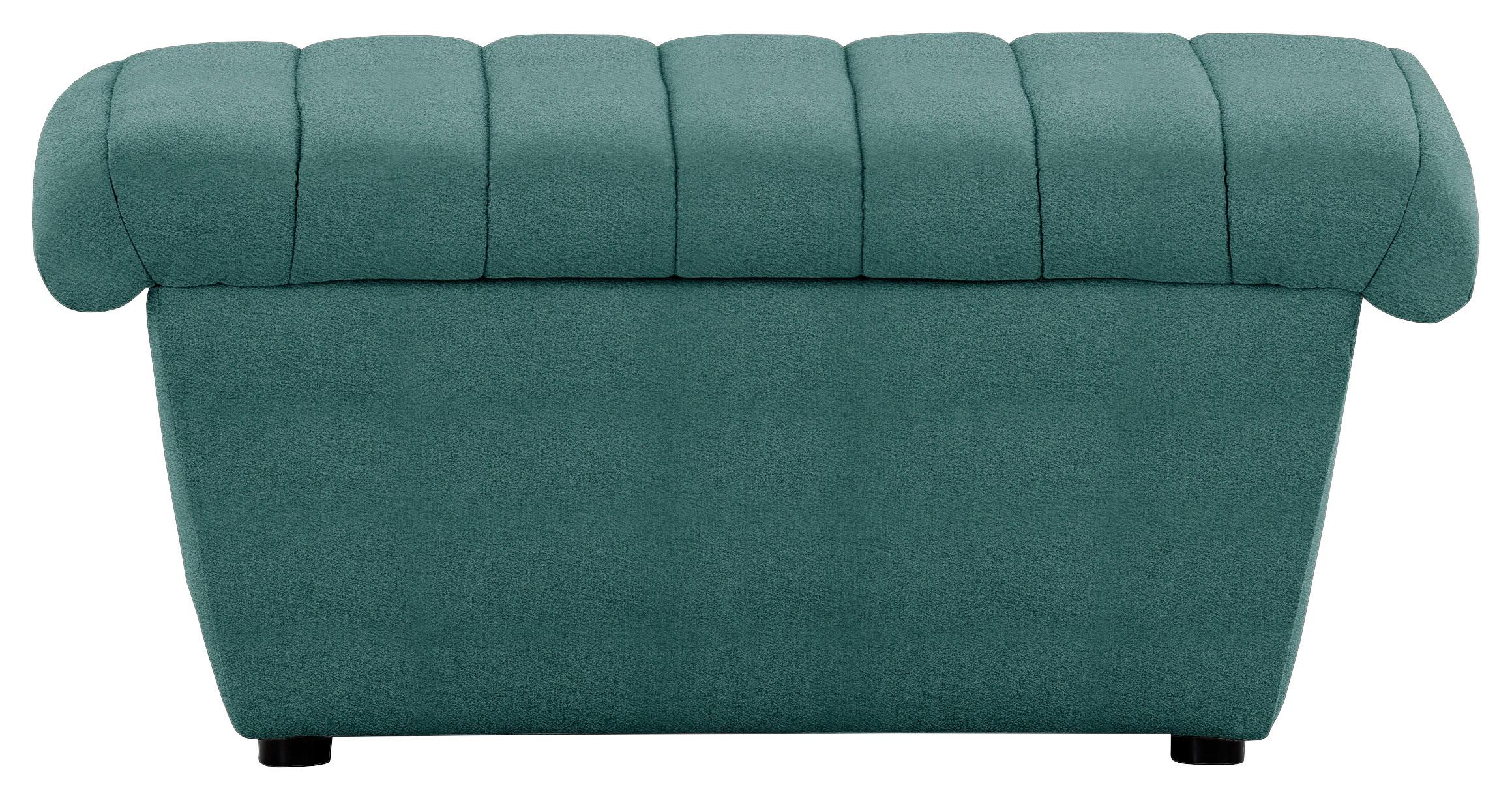 Hocker Looks Viii - Schwarz/Grün, Design, Textil (90/43/105cm) - LOOKS by W.Joop