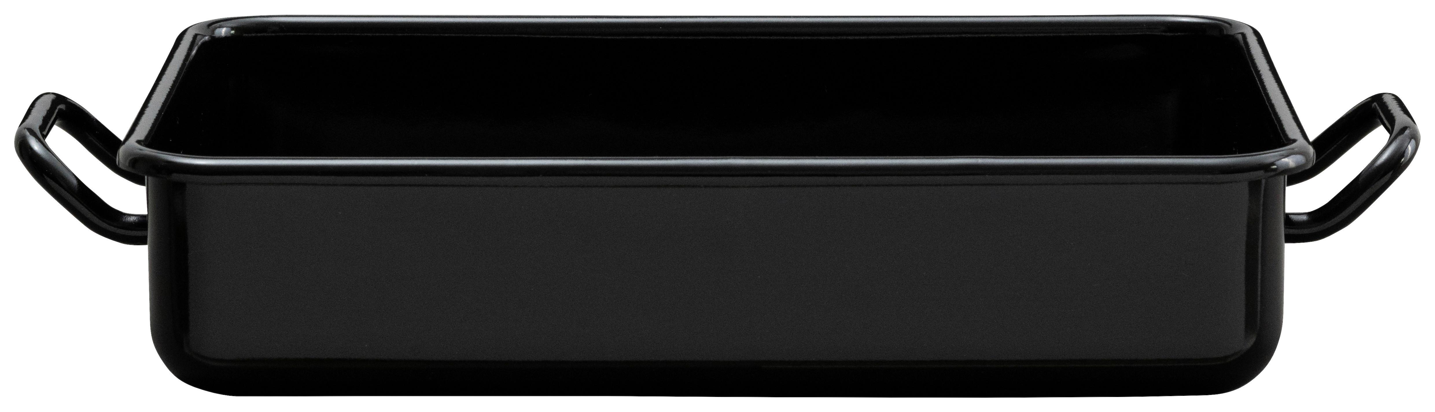 MINIPFANNE MINI BACK-& SERVIERFORM - Schwarz Hochglanz, Basics, Metall (23/15/5cm) - Riess