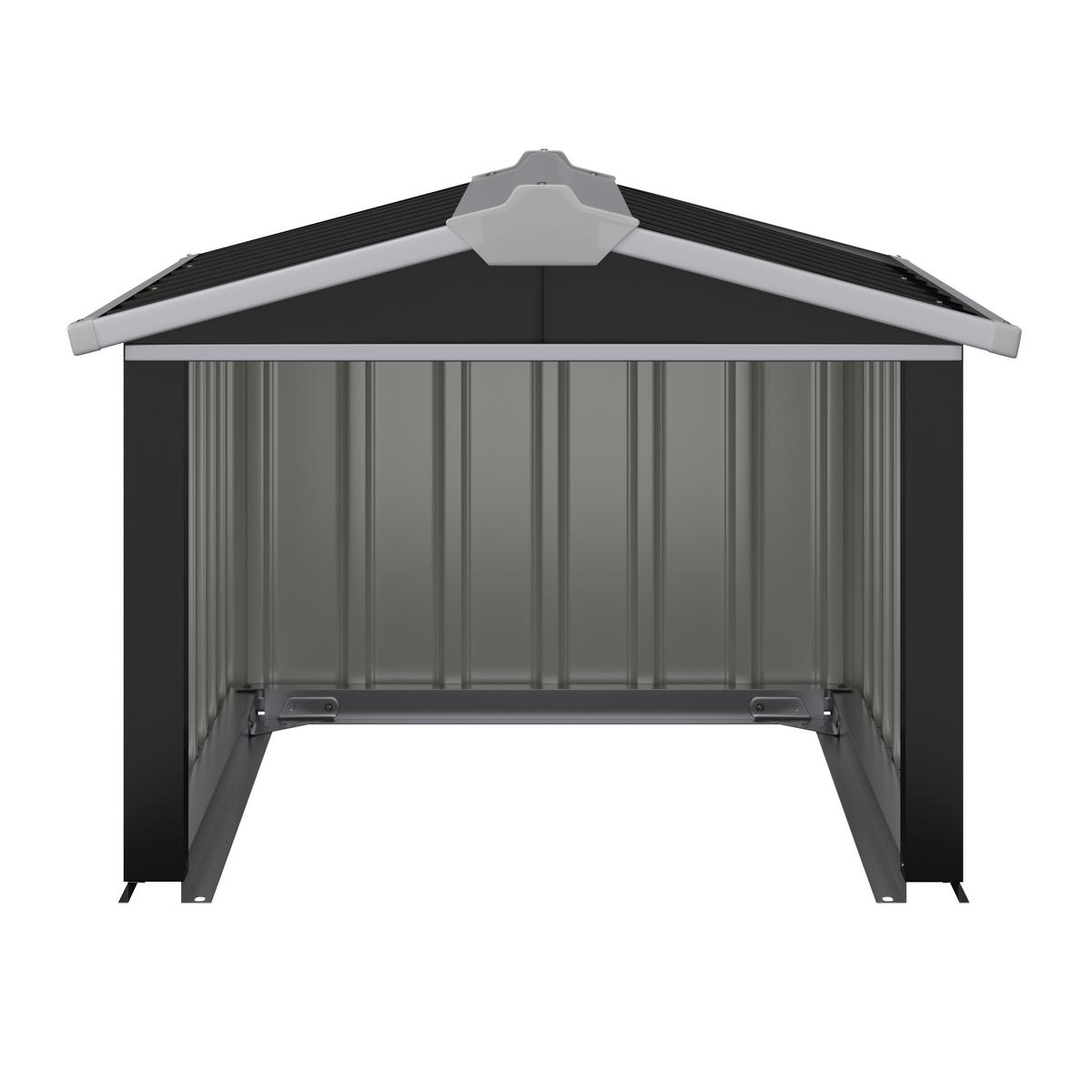 Kleingarage Robus - Anthrazit, MODERN, Metall (86/100/63,5cm) - Homezone