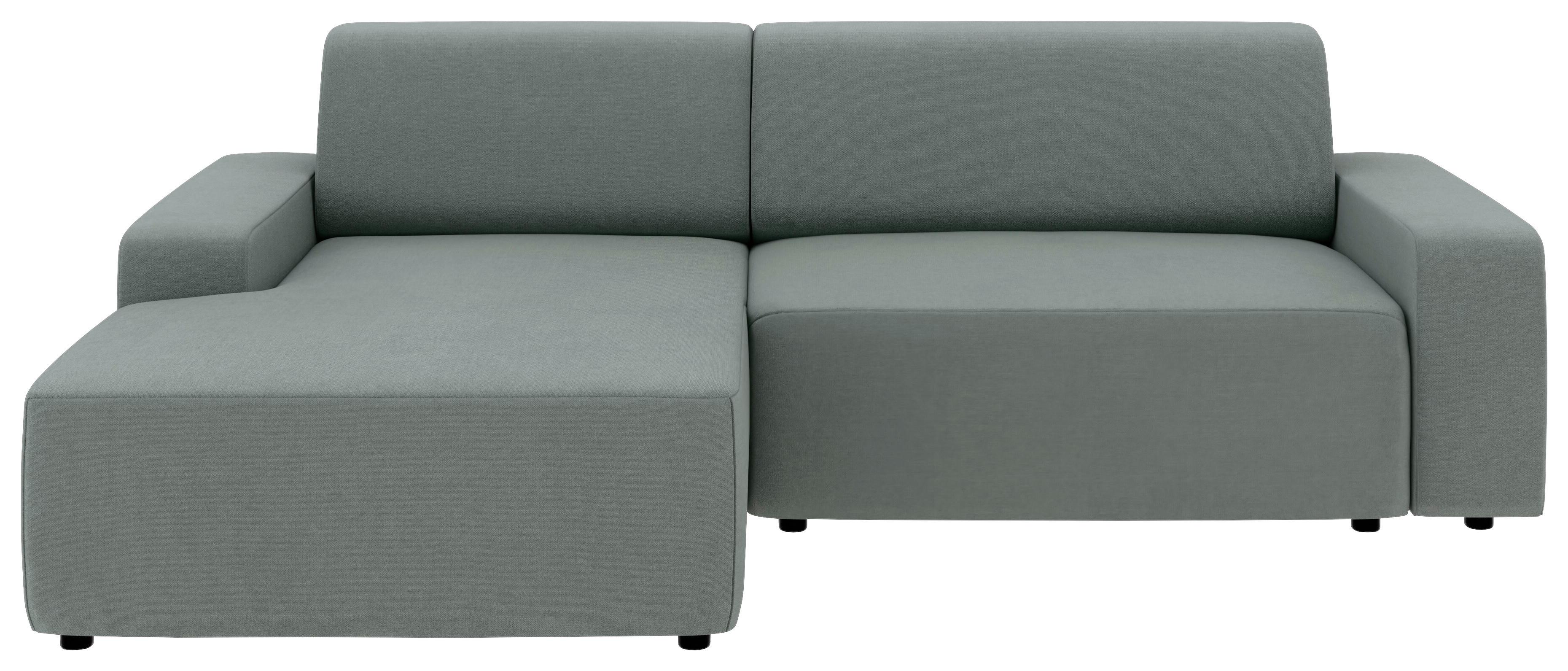 Ecksofa Wien, Grau S: 162x246 cm - Schwarz/Grau, MODERN, Textil (162/246cm) - Trendmanufaktur