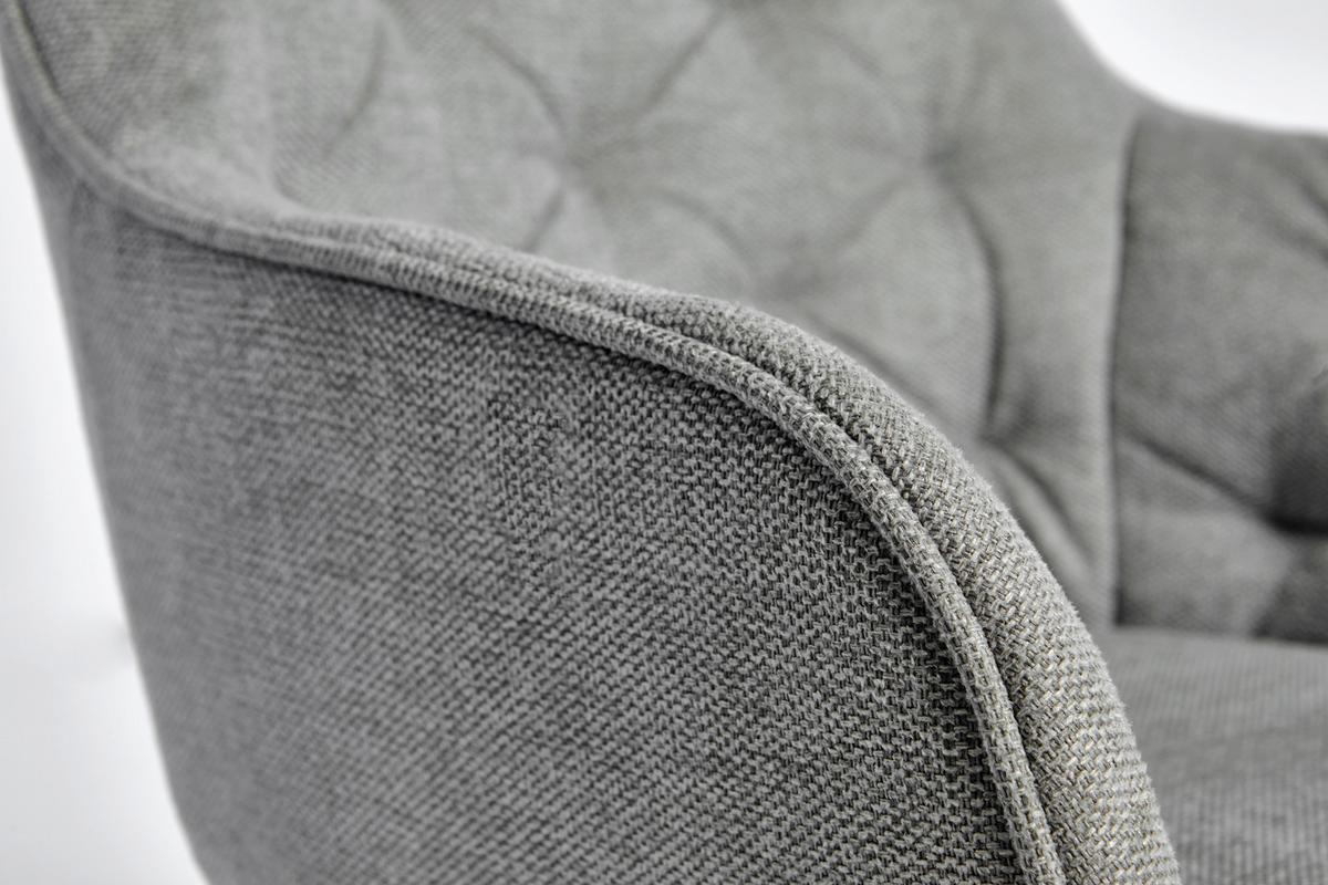 Armlehnstuhl Kensington Hellgrau/schwarz B: 57,5 Cm - Hellgrau/Schwarz, MODERN, Kunststoff/Textil (57,5/59,5/80,5cm) - Livetastic