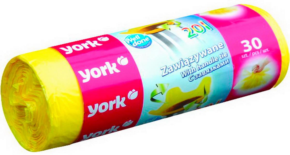 Szemeteszsák 20 Liter - sárga, műanyag (45/50/0,5cm)