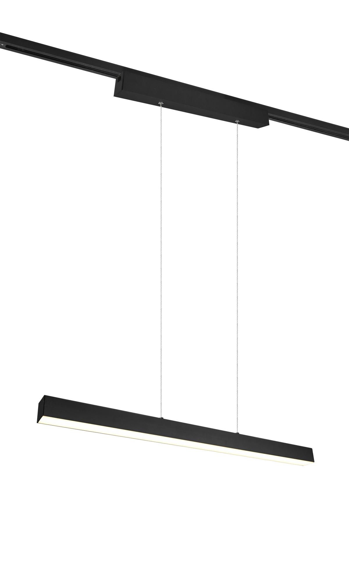 Schienensystem Duoline Hängeleuchte 73143131 Pl Paros - Schwarz, Basics, Metall (90/180/5cm) - Trio Leuchten
