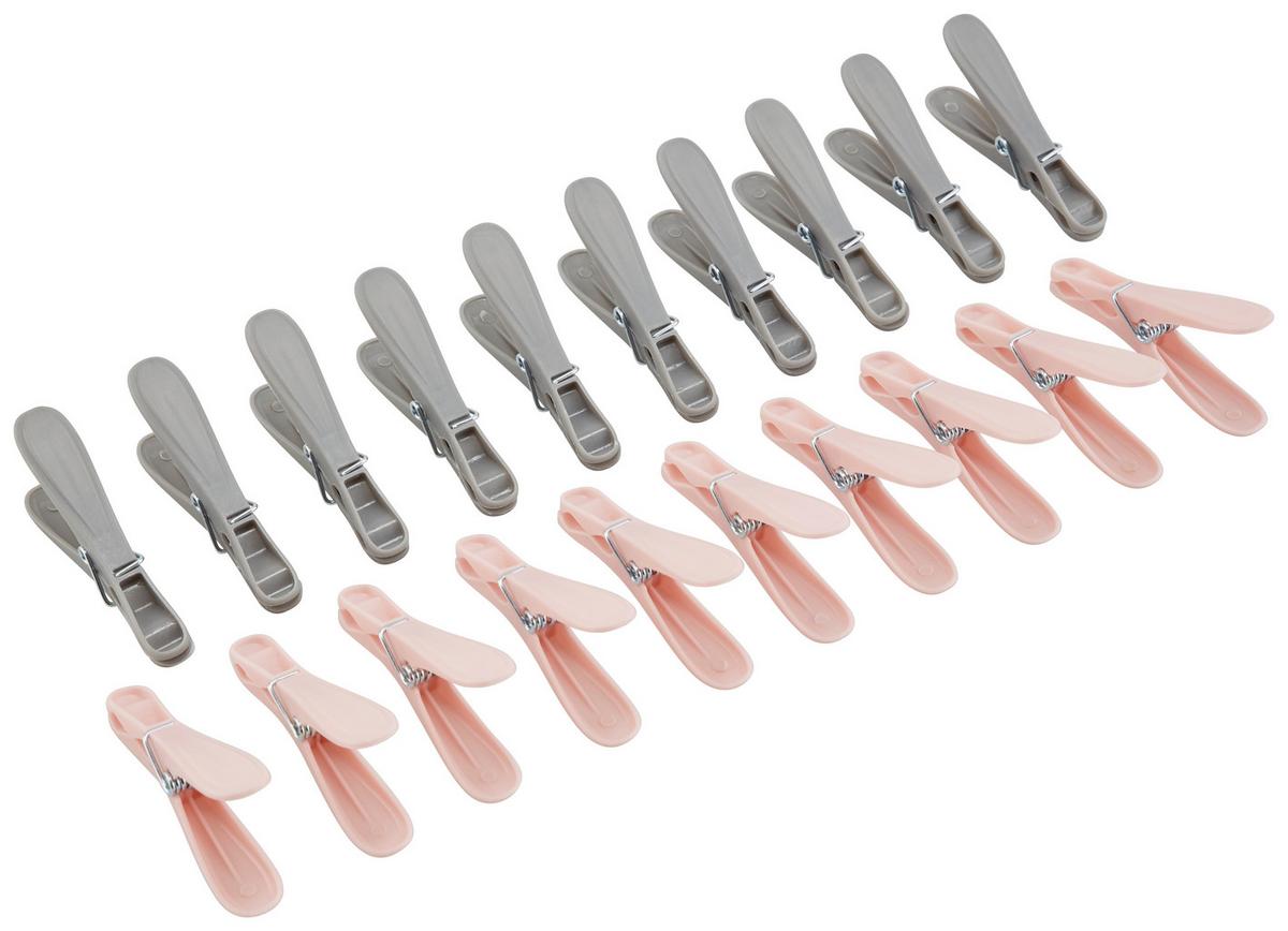 Ruhacsipeszek Barbara - rózsaszín/szürke, Basics, műanyag/fém (8,3cm) - Homezone