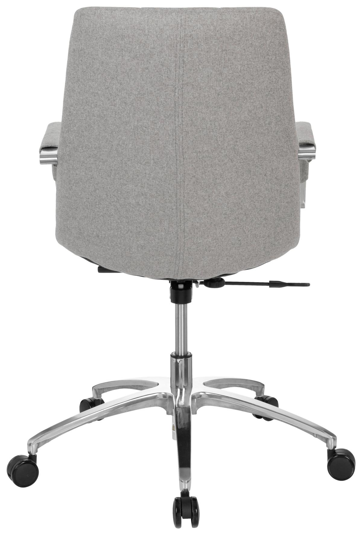 Drehstuhl Saranto Hellgrau - Silberfarben/Hellgrau, MODERN, Kunststoff/Textil (58/102/60cm) - MID.YOU