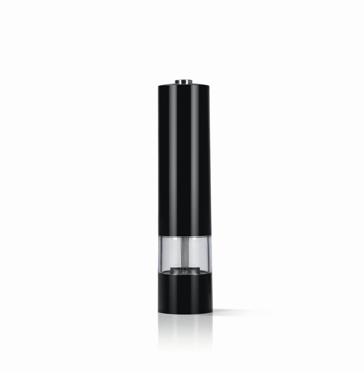 ELEKTR. SALZ-/PFEFFERMÜHLE 07880 - Transparent/Schwarz, Basics, Keramik/Kunststoff (5,2/22,5cm) - GOURMETMAXX