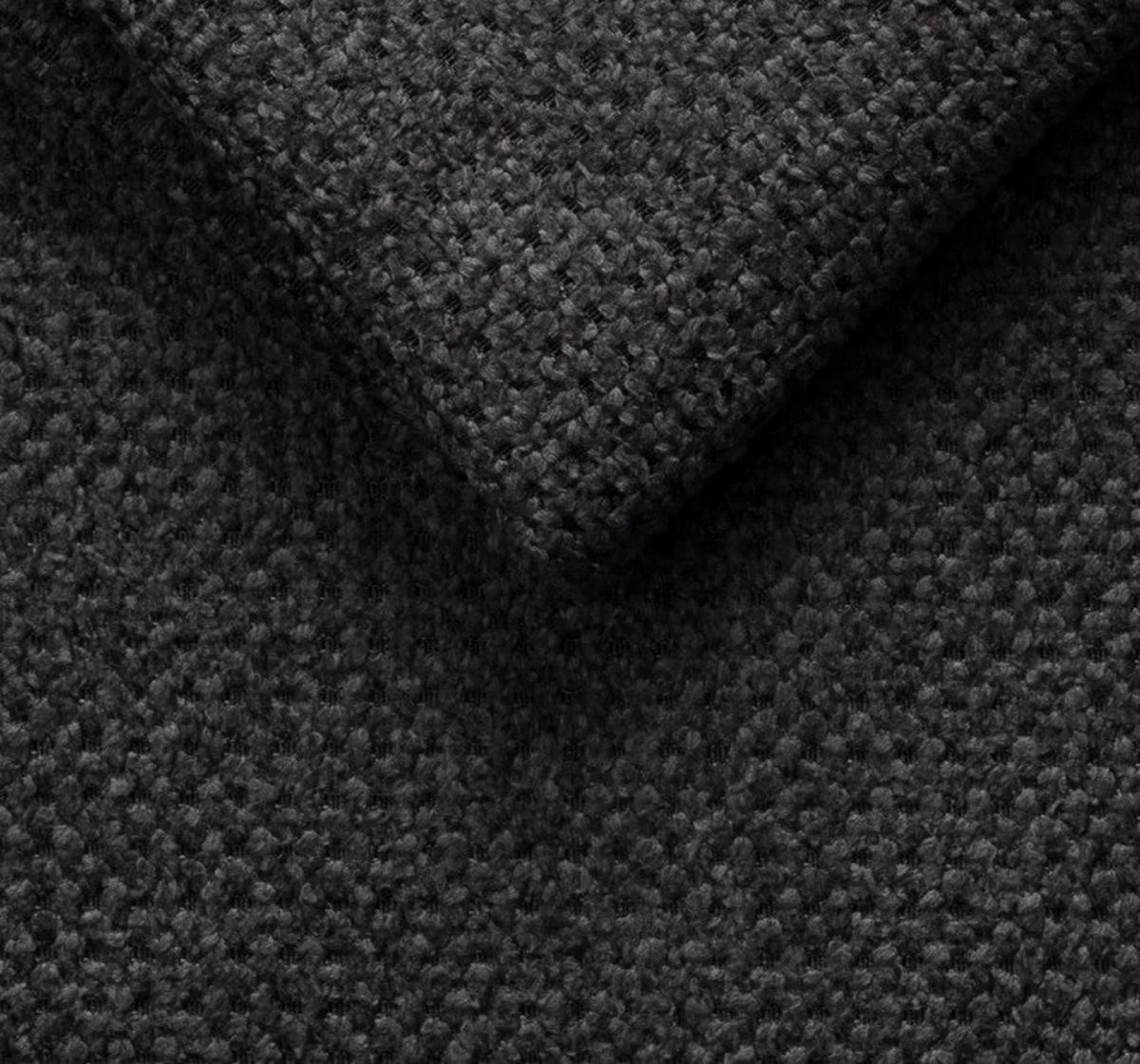 Rohová sedačka MARCO, obojstranná, čierny velúr - čierna, Konventionell, kov/drevo (238/78-94/170cm)