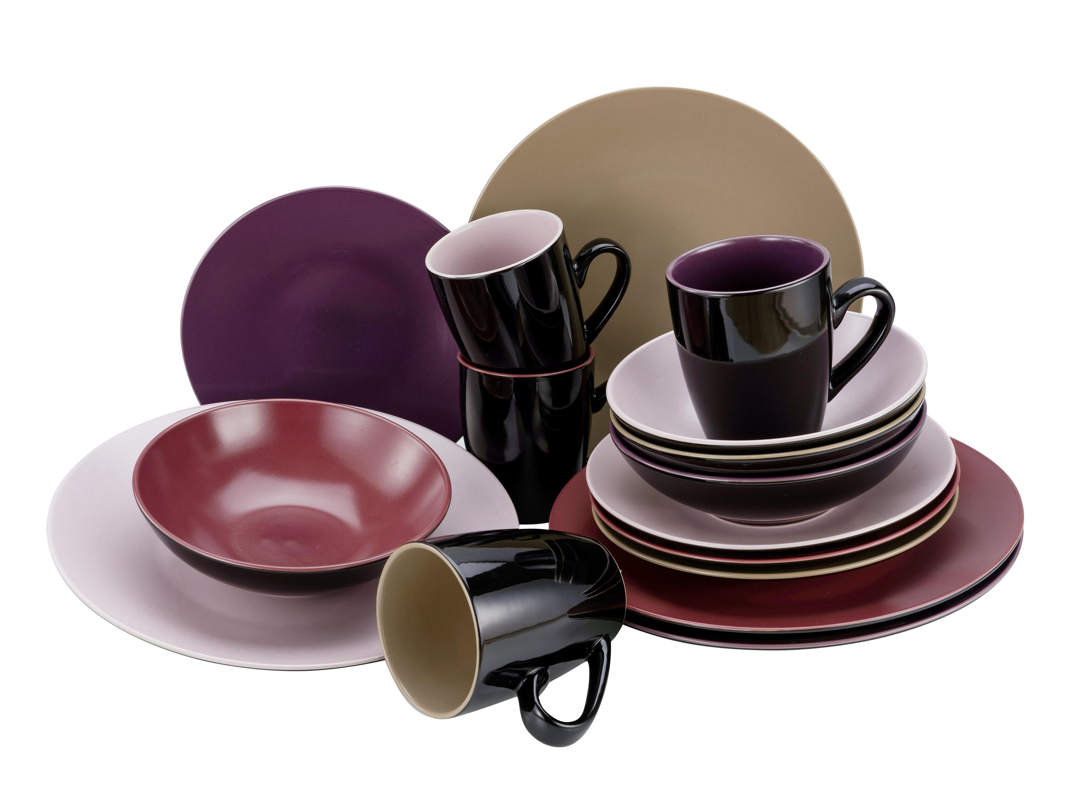 Kombiservice Very Berry 16-teilig - Multicolor, Basics, Keramik (38,5/30,5/32,5cm) - Creatable