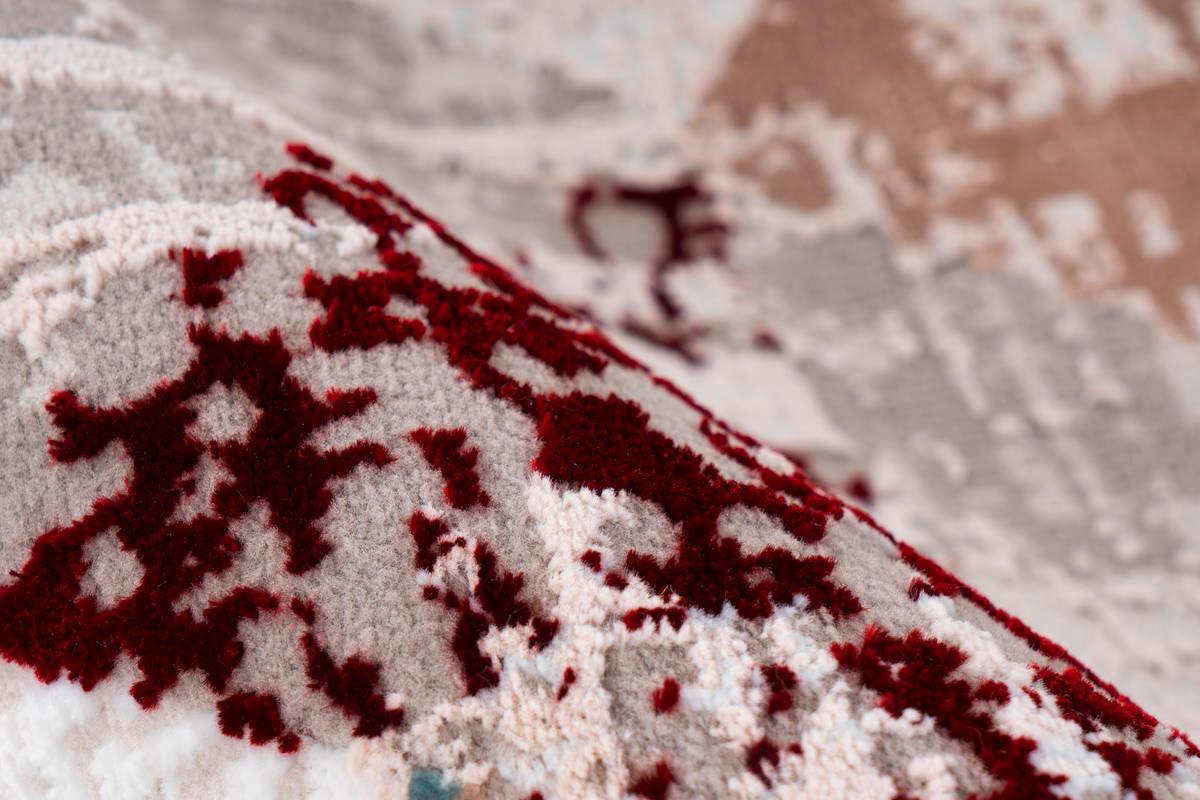 Webteppich Grau/Rosa Akropolis 200x300 cm - Rosa/Grau, Design, Textil (200/300cm) - Kayoom