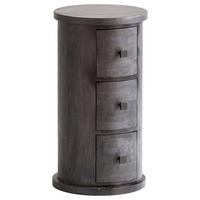 Komoda mangové dřevo - černá, Natur, kov/dřevo (34/65cm) - MID.YOU