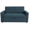 Třímístná pohovka HAZE, petrolejová - petrolej, Trend, textil (162/90/89cm)