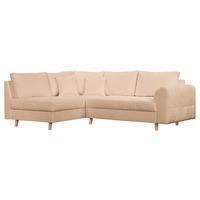 ECKSOFA Ariella Beige S: 161x231 cm - Beige/Naturfarben, Design, Textil (161/231cm) - P & B