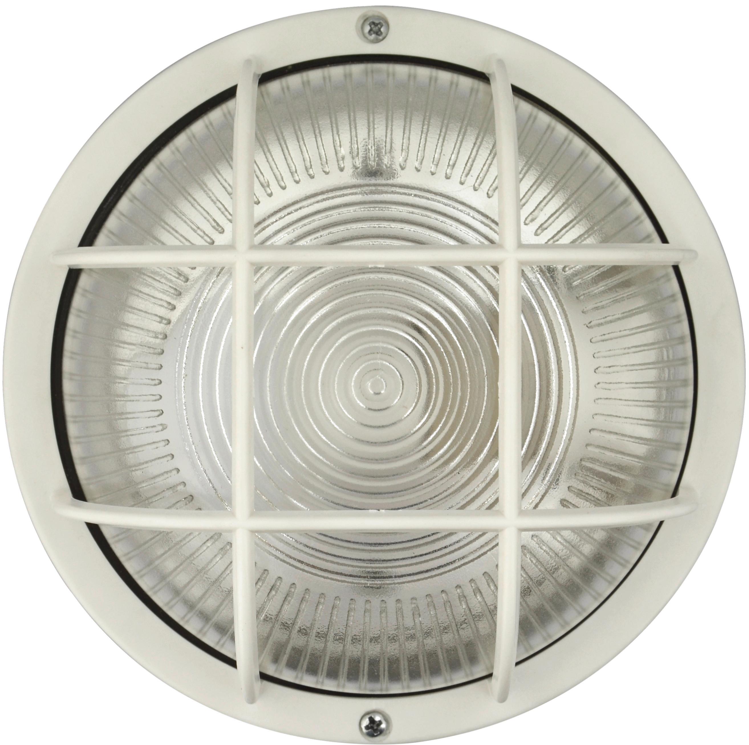 LED-Wandleuchte 1-Flammig, für In- und Outdoor - Weiß, Basics, Glas/Kunststoff (18,5/10,5cm)