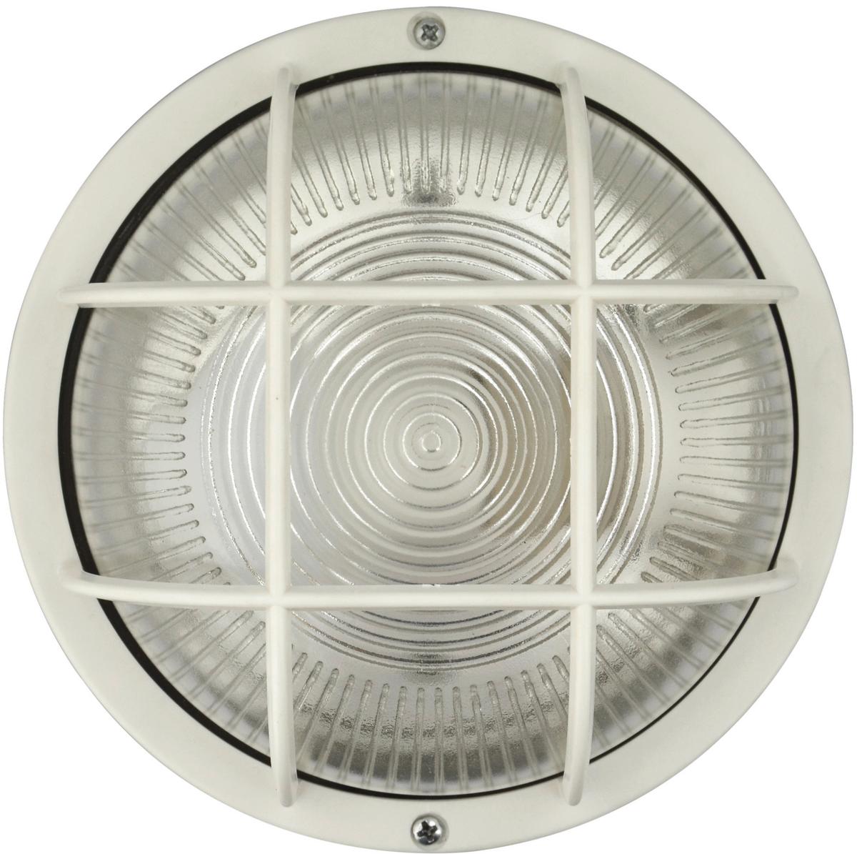 LED-Wandleuchte 1-Flammig, für In- und Outdoor - Weiß, Basics, Glas/Kunststoff (18,5/10,5cm)