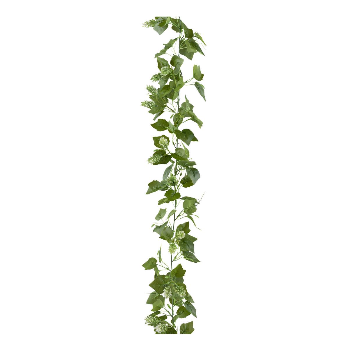 Kunstpflanze Hängepflanzen Grün, 180 cm - Grün, Design, Kunststoff (180cm) - P & B