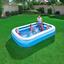 Kinderschwimmbecken Blue Rectangular Family Pool - Blau/Weiß, KONVENTIONELL, Kunststoff (262/175/51cm) - Bestway Kinderschwimmbecken Blue Rectangular Family Pool - Blau/Weiß, KONVENTIONELL, Kunststoff (262/175/51cm) - Bestway