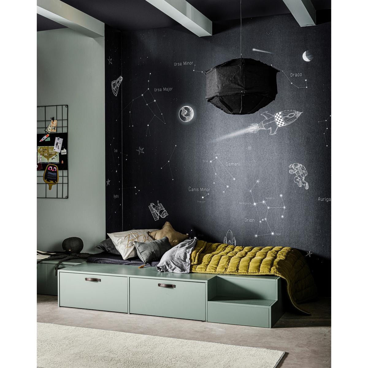 BETT Stage Dunkelgrün 80x200cm - Dunkelgrün, Design, Holz (80/200cm) - Livetastic