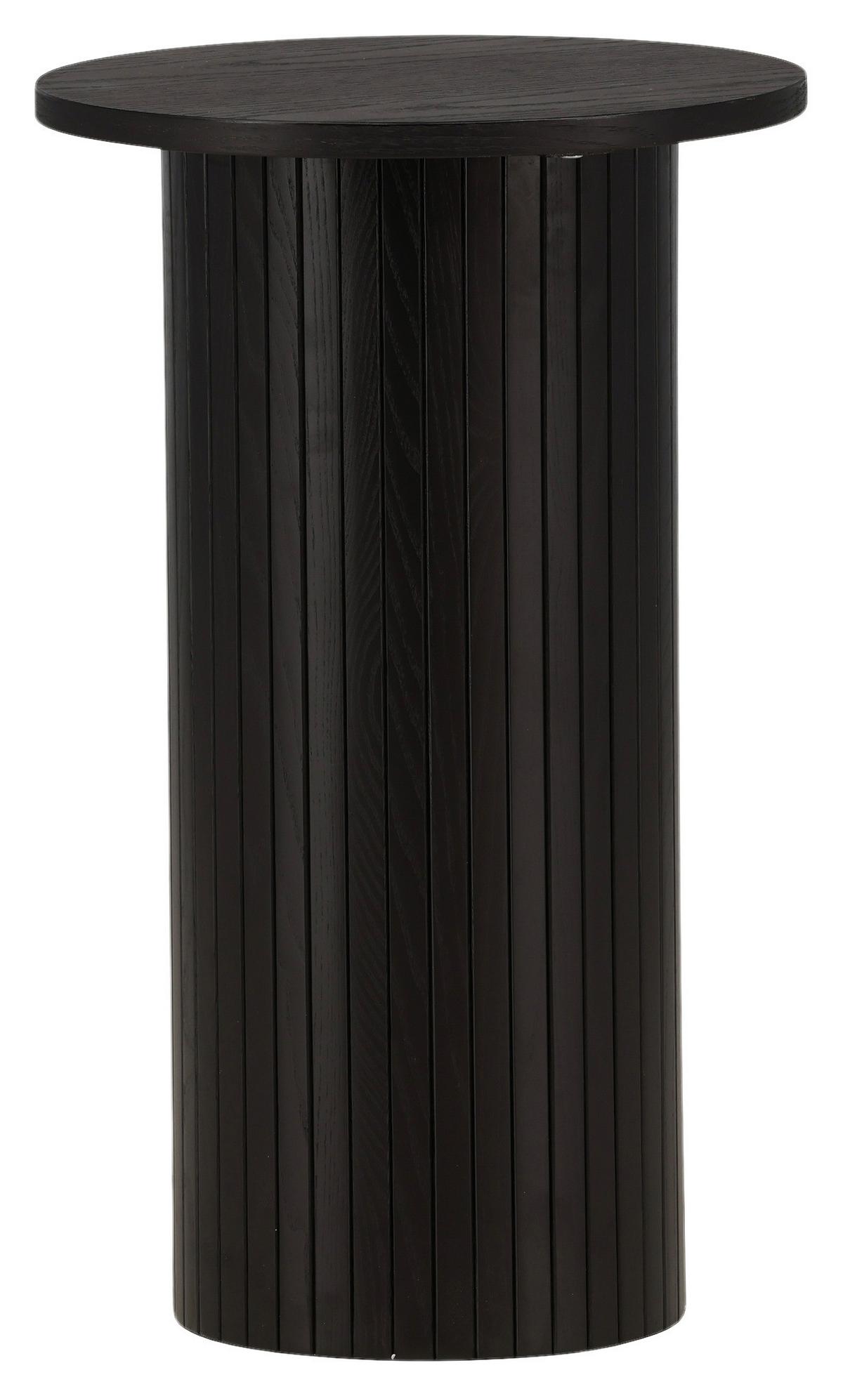 Beistelltisch Bianca - Schwarz, Design, Holzwerkstoff (40/40/65cm) - Livetastic