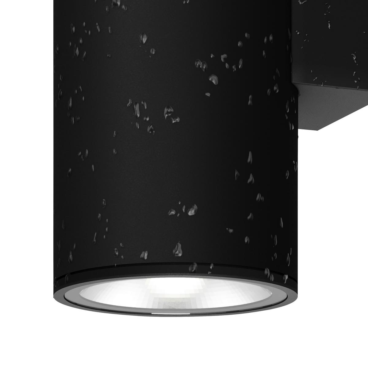 Außenwandleuchte Shim - Graphitfarben, Basics, Glas/Metall (11,7/24/9cm) - MAYTONI