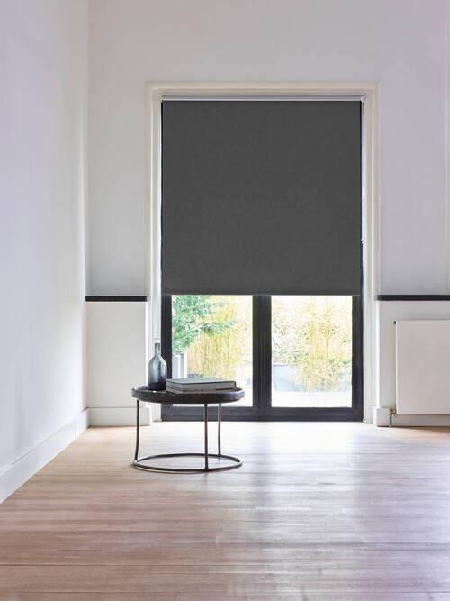 Verdunkelungsrollo 80x190 cm mit Kettenzug - Anthrazit, Design, Textil (80/190cm)