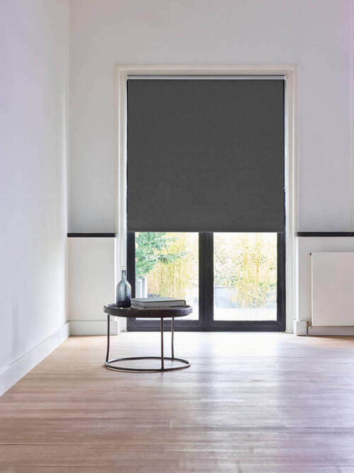 Verdunkelungsrollo 80x190 cm mit Kettenzug - Anthrazit, Design, Textil (80/190cm)