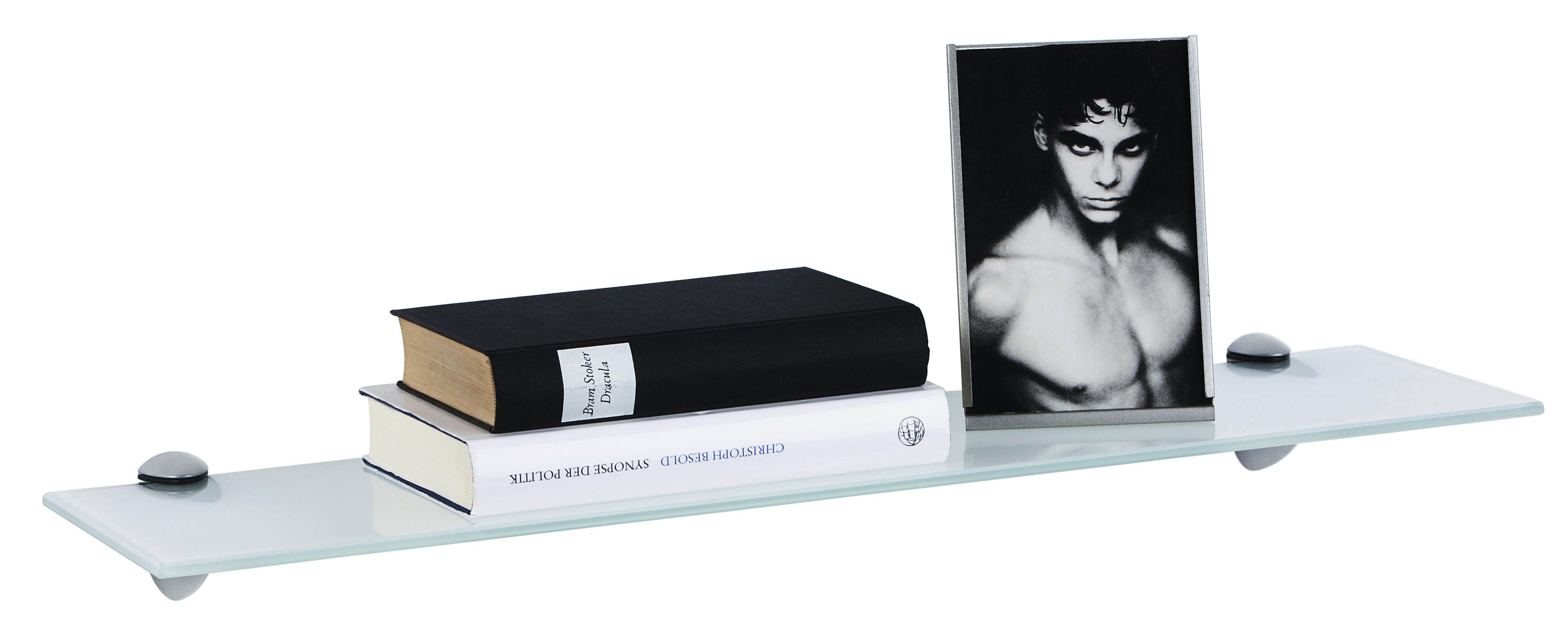 Glasablage Rocco B:60cm Sicherheitsglas, Transparent - Klar, MODERN, Glas/Metall (60/0,6/15cm) - Homezone
