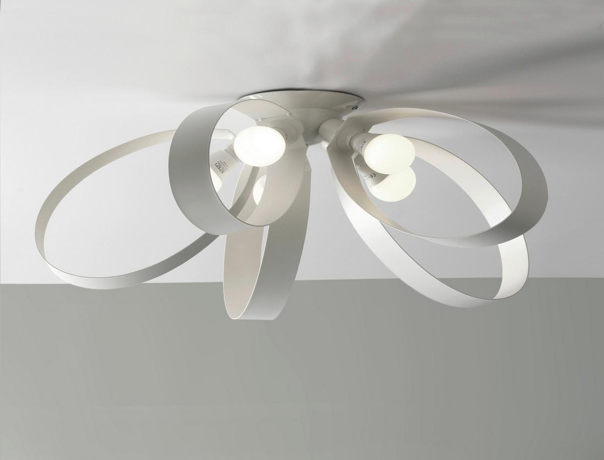 Deckenleuchte 4735/pl5 - Weiß, Design, Metall (65/29cm)