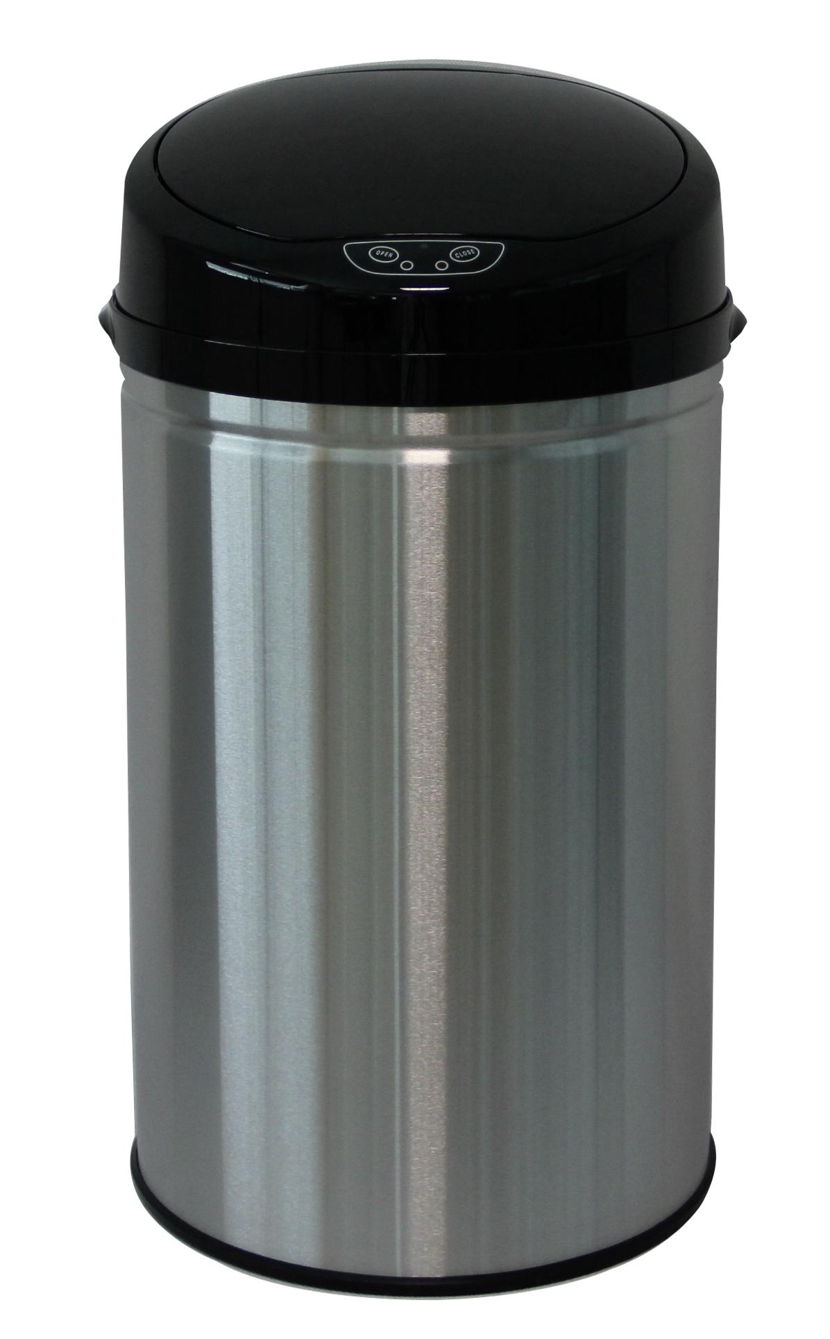 Inox Mülleimer mit Sensor