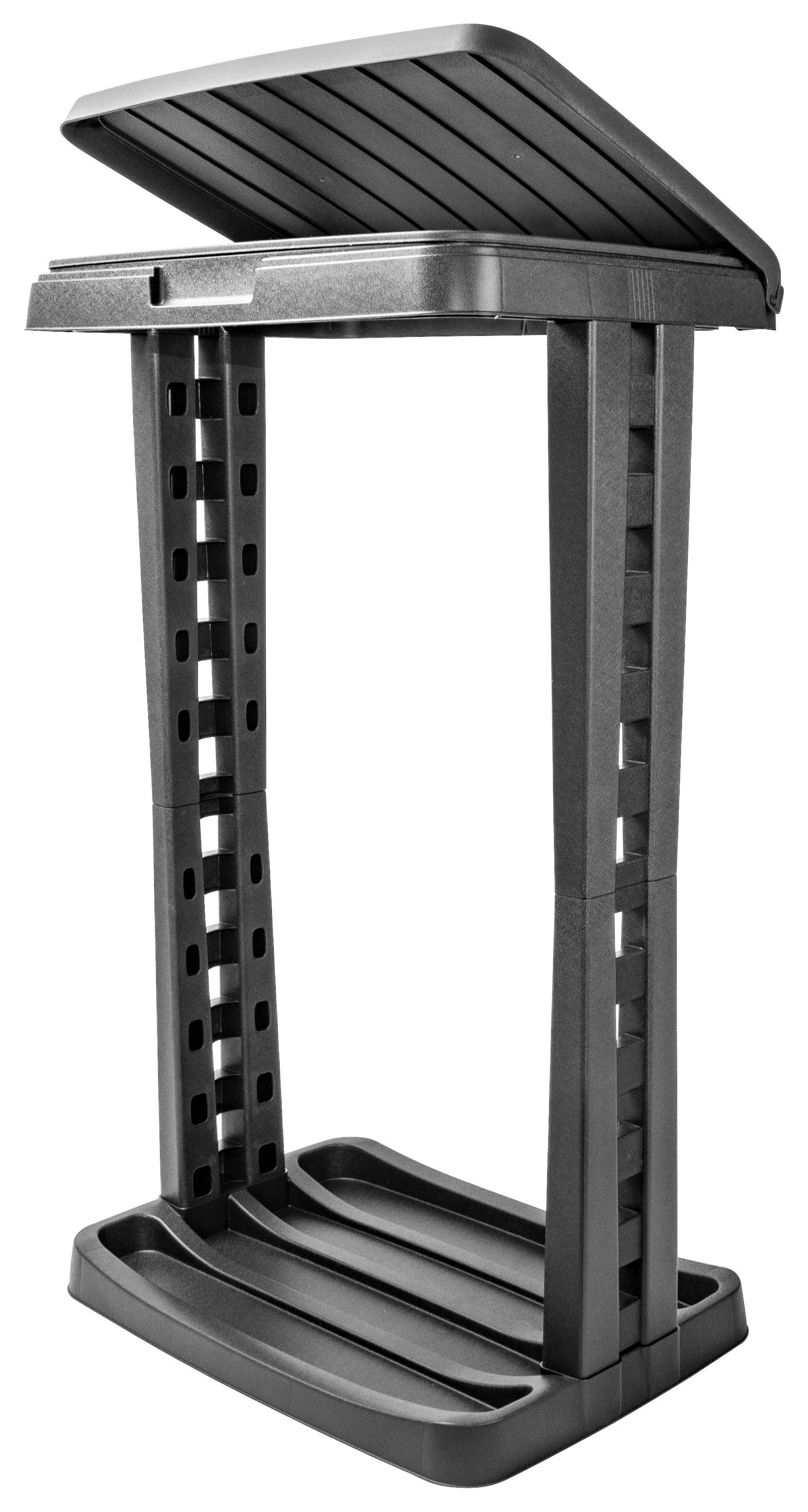MÜLLSACKSTÄNDER JOANNA - Dunkelgrau, KONVENTIONELL, Kunststoff (43/31/73cm)