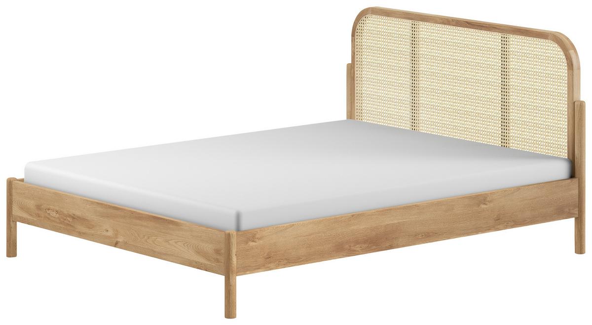 Bett Olive Eichefarben 160x200cm - Eichefarben, MODERN, Holz/Holzwerkstoff (160/200cm) - Vipack