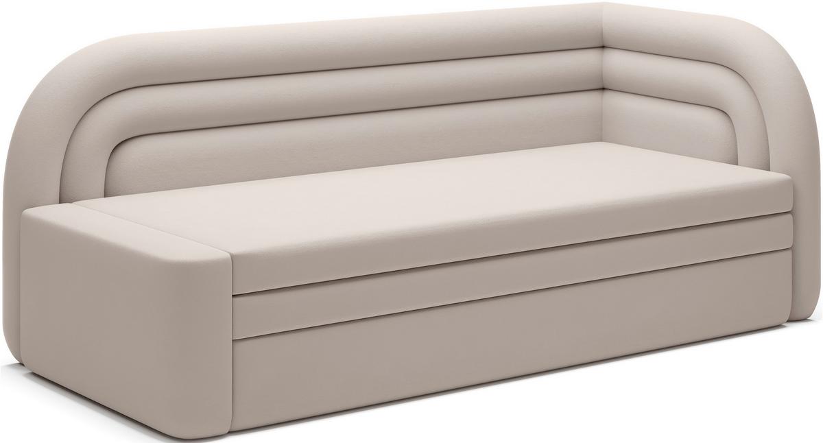 Récamiere Fabillo Beige B: 223 Cm - Beige/Schwarz, Design, Textil (223/80/86cm) - MID.YOU