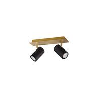 Strahler Marley 2-flammig Verstellbar L: 30 Cm - Goldfarben/Schwarz, Basics, Metall (30/9/15cm) - Trio Leuchten