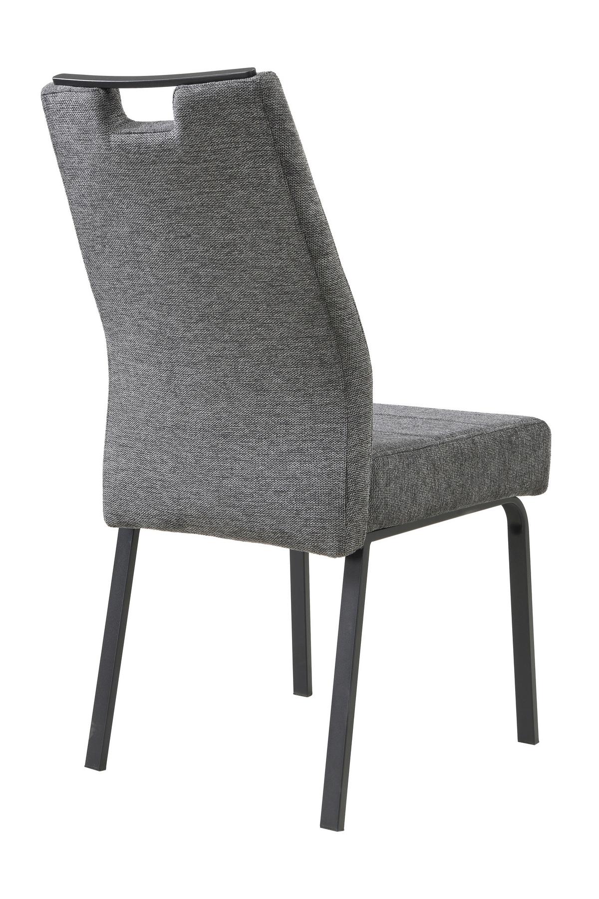 TISCHGRUPPE EBRO G - Eichefarben/Anthrazit, MODERN, Holzwerkstoff/Textil (140 - 180/76/90cm) - P & B