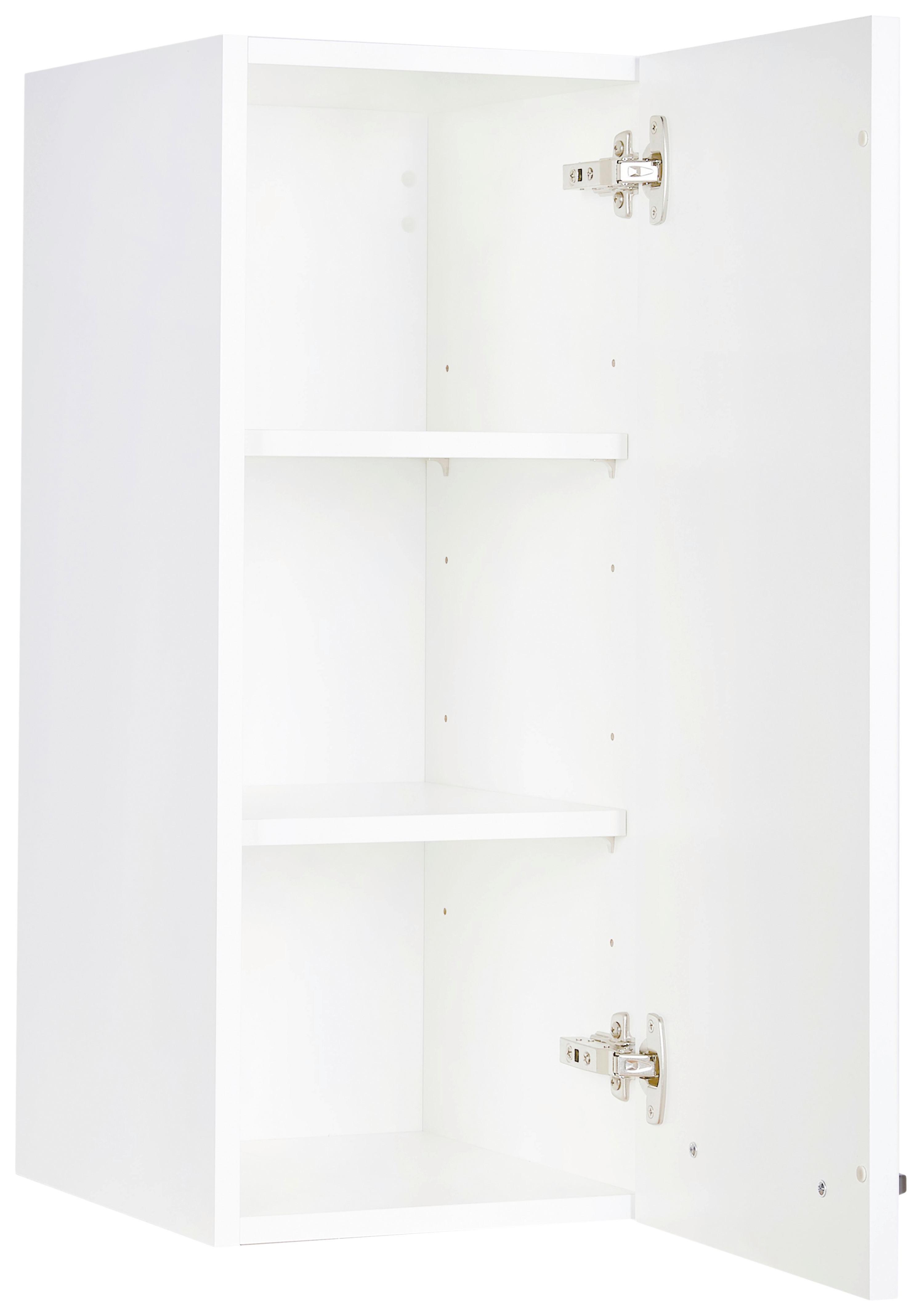 KUCHYŇSKÁ HORNÍ SKŘÍŇKA TOUCH - bílá/barvy nerez oceli, Moderní, kov/kompozitní dřevo (30/72/35cm) - Nobilia