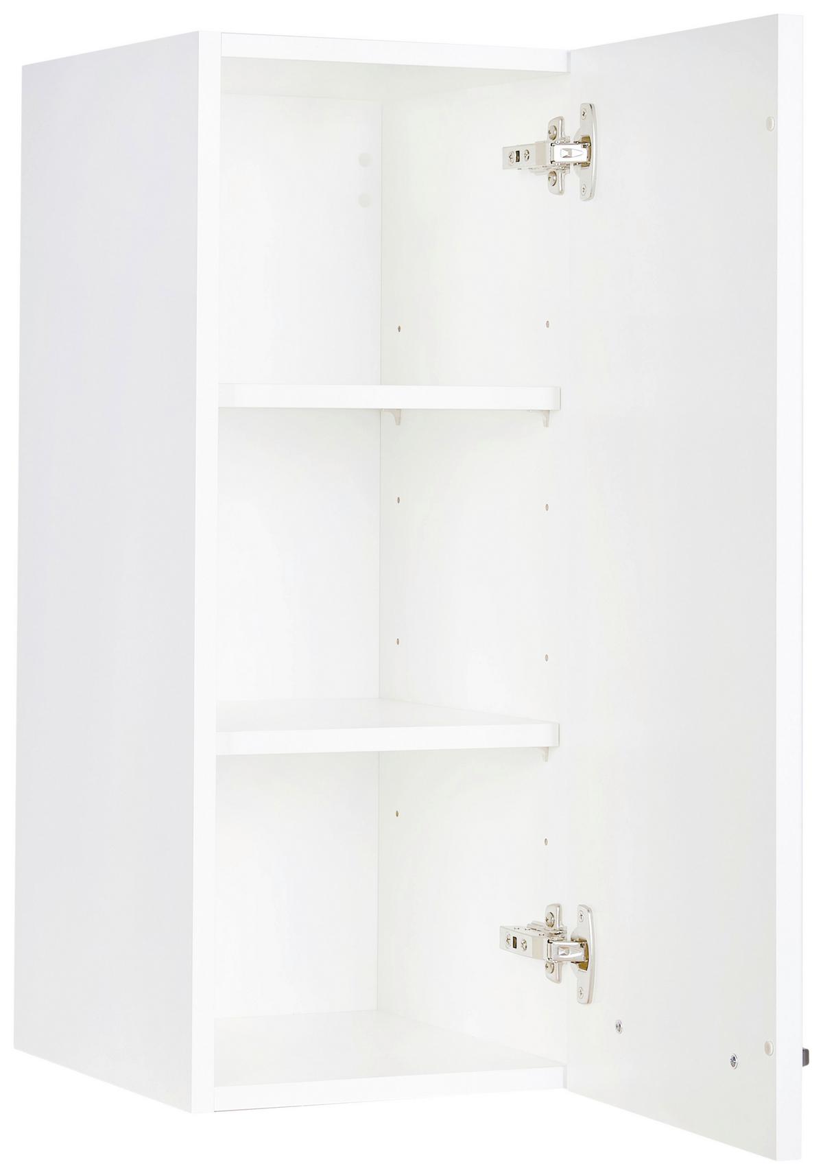 KUCHYŇSKÁ HORNÍ SKŘÍŇKA TOUCH - bílá/barvy nerez oceli, Moderní, kov/kompozitní dřevo (30/72/35cm) - Nobilia