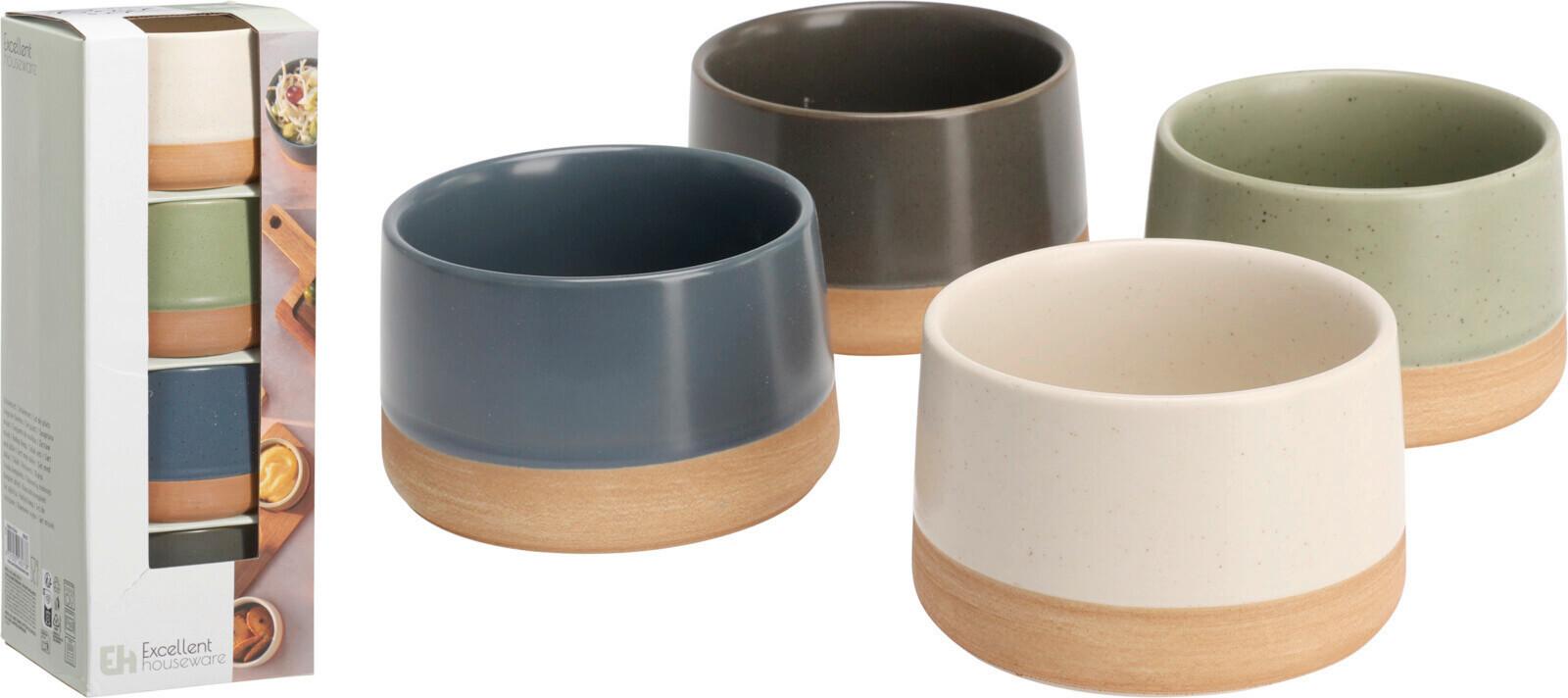 Dipschale Sarah - Dunkelgrün/Anthrazit, Basics, Keramik (9.5/24/9.5cm)