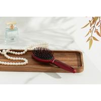 Haarbürste Jana - Rot/Schwarz, KONVENTIONELL, Kunststoff (7/24,5/3,5cm) - Ondega