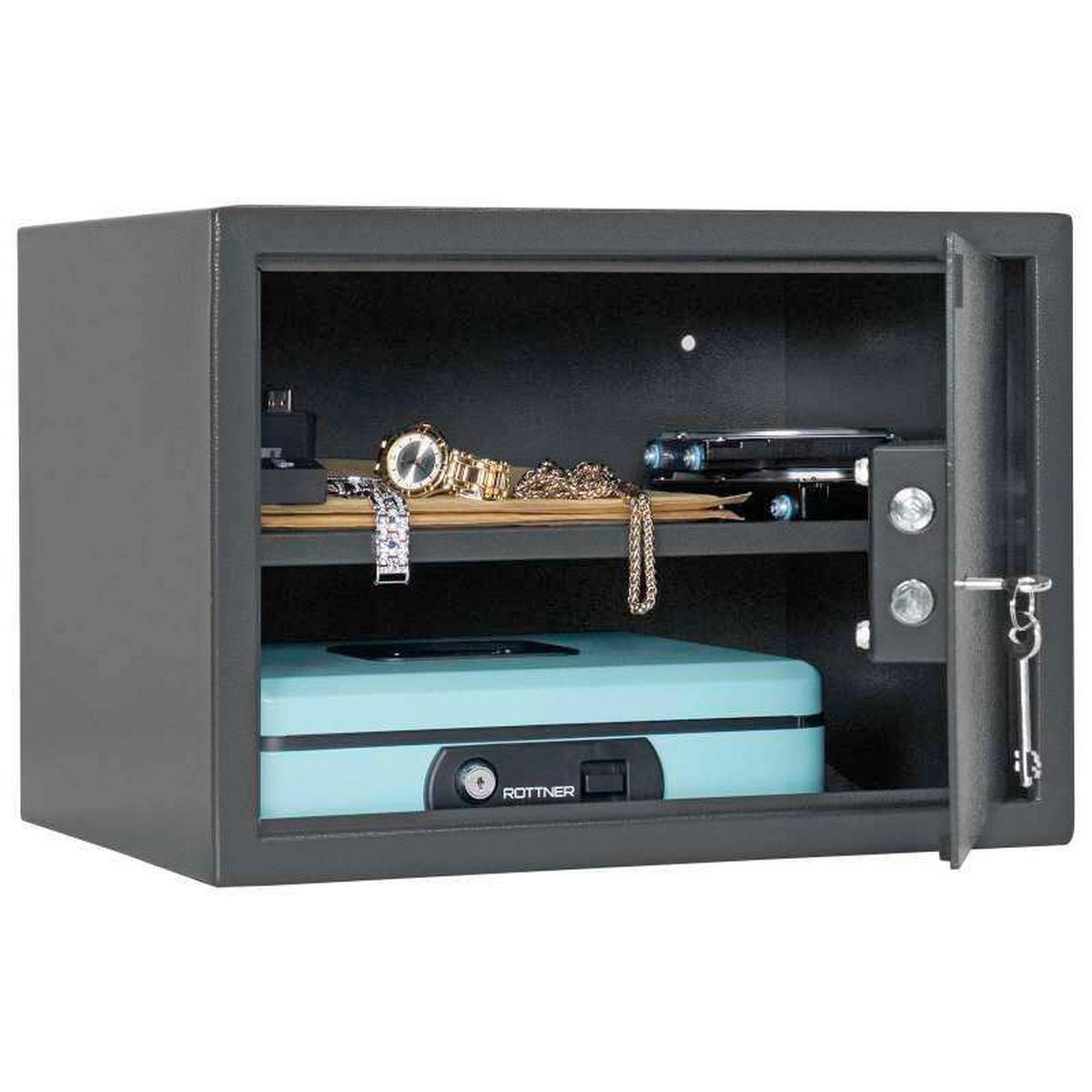 Tresor Jupiter4 - Anthrazit, KONVENTIONELL, Metall (43/30/32cm) - ROTTNER