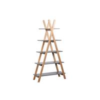 REGAL Naturfarben/Grau B: 90cm - Naturfarben/Grau, Design, Holz/Holzwerkstoff (90/170/35cm) - Livetastic